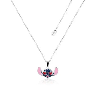 Techzone Geelong ECC Disney Lilo and Stitch Heart Eyes Enamel Necklace